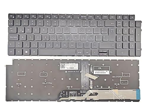 Laptop Replacement Latin Spanish Keyboard for Dell Inspiron 15 3510 3511 3515 5510 5515, inspiron 16 7610, Latitude 3520 3530, Vostro 15 3510 3515
