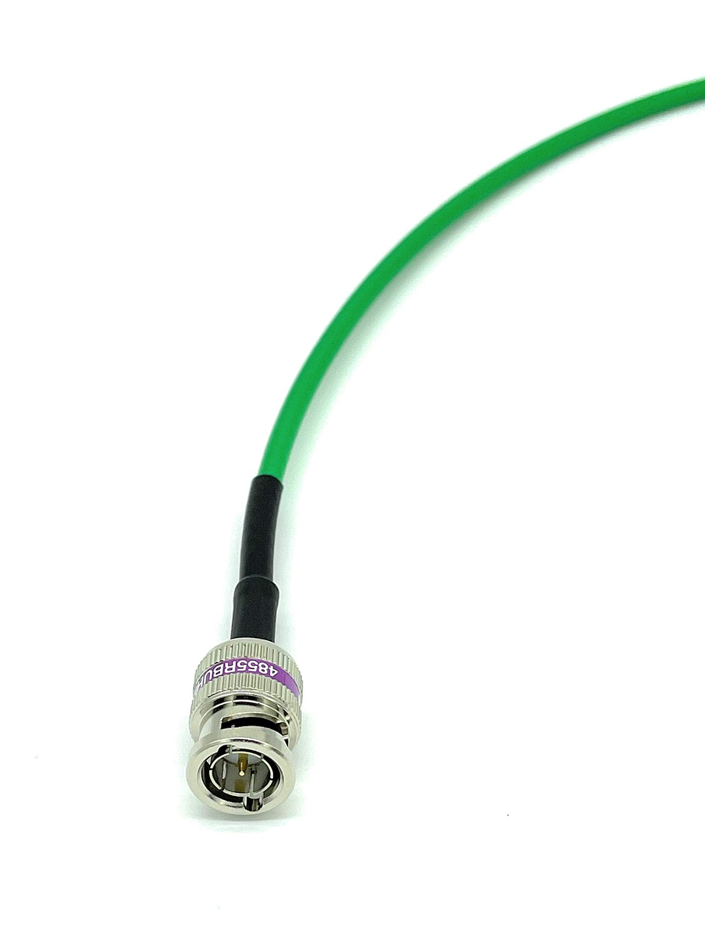 AV-Cables 12G 4K HD SDI BNC - BNC Cable 4855R Mini RG59 (1.5ft, Green)