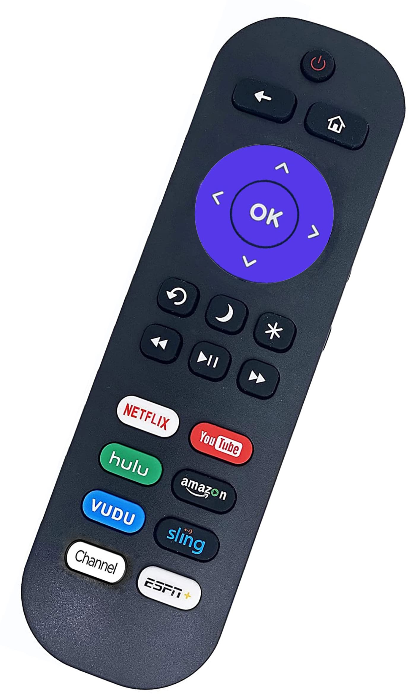 Remote Compatible with All TCL Roku TV Remote, Universal Remote Compatible with TCL Roku Smart 4K HD LED TV - with 8 Shortcut Buttons