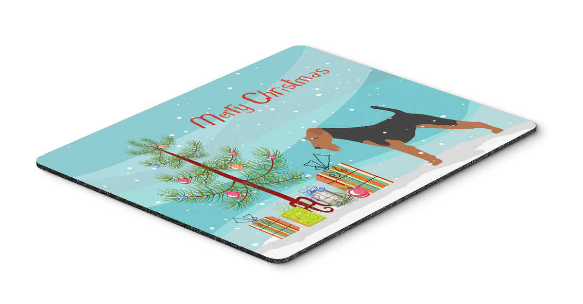 Caroline's Treasures BB2903MP Welsh Terrier Merry Christmas Tree Mouse Pad, Hot Pad or Trivet for Home Office Gaming Working Computers Laptop Mouse