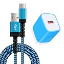 18W Android Charger Block Fast Charging Plug in Wall +9FT Type C Cable for Samsung Galaxy A71 5G,A20S S22 5G, S21 FE Ultra 5G/S20 FE 5G/A13/A53 5G/S10