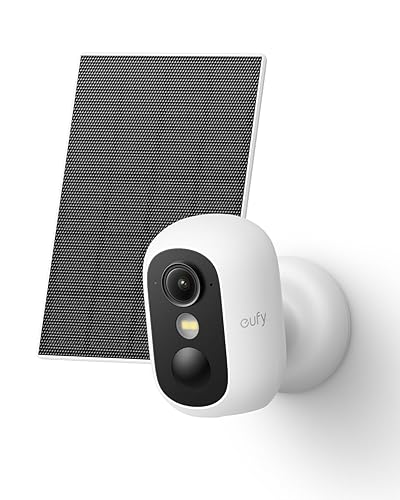 eufy Security eufyCam C35 with Solar Panel, Wireless Security Camera, Outdoor and Indoor, Magnetic Mount, Color Night Vision, Local Storage, No
