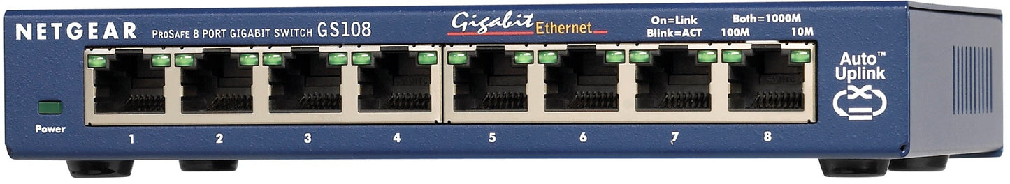 NETGEAR GS108NA ProSafe 8-Port Gigabit Ethernet Desktop Switch