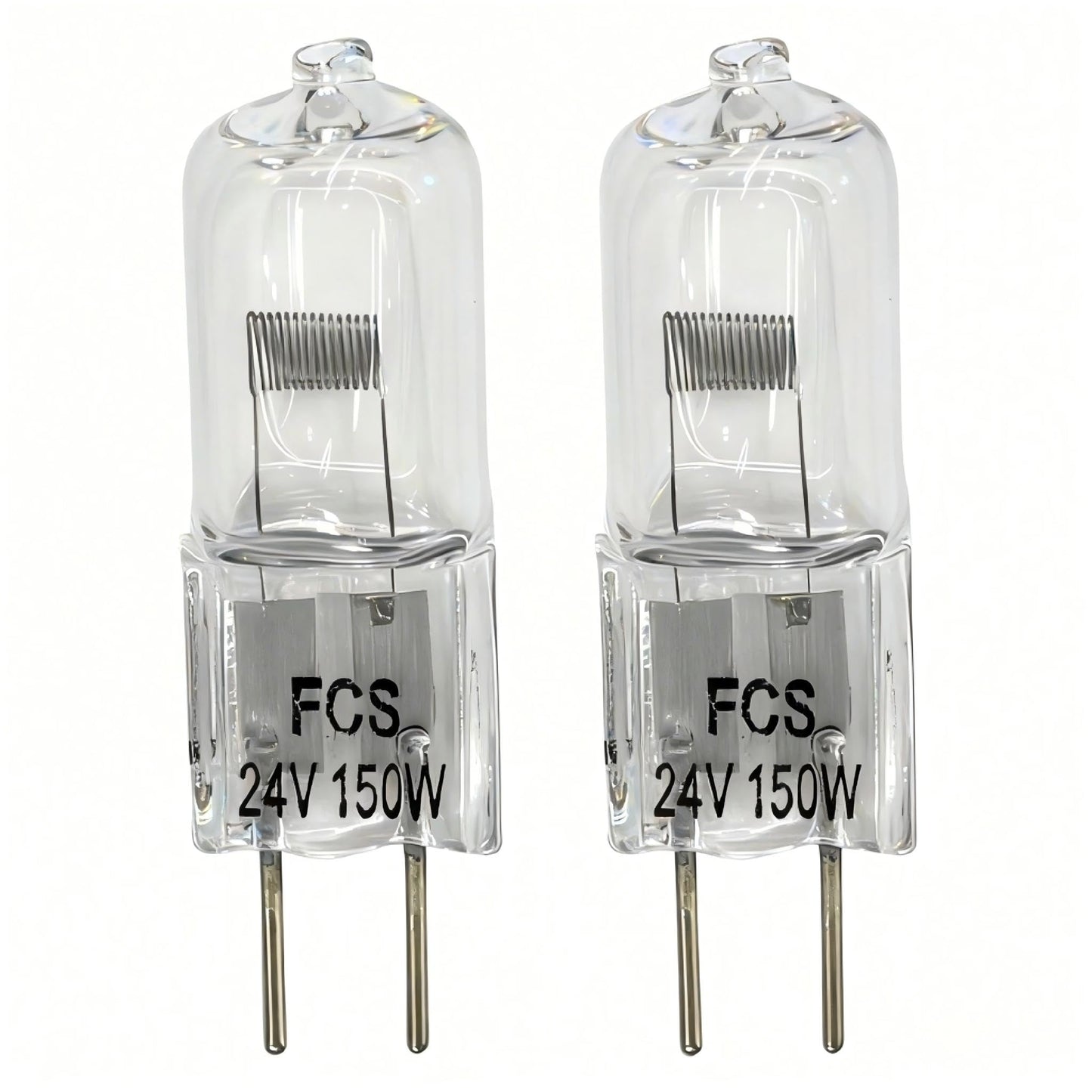 Tawelun FCS 64640 HLX 150W 24V Halogen Bulb(Pack of 2), T4 G6.35 2-Pin Base, HLX Technology, Dimmable, Replacement for 64640 54263 6835, Professional