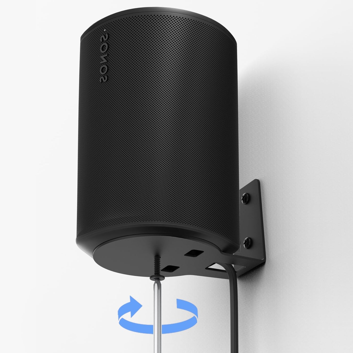 Monzlteck Wall Mount for sonos era100 (Black)-2Pack