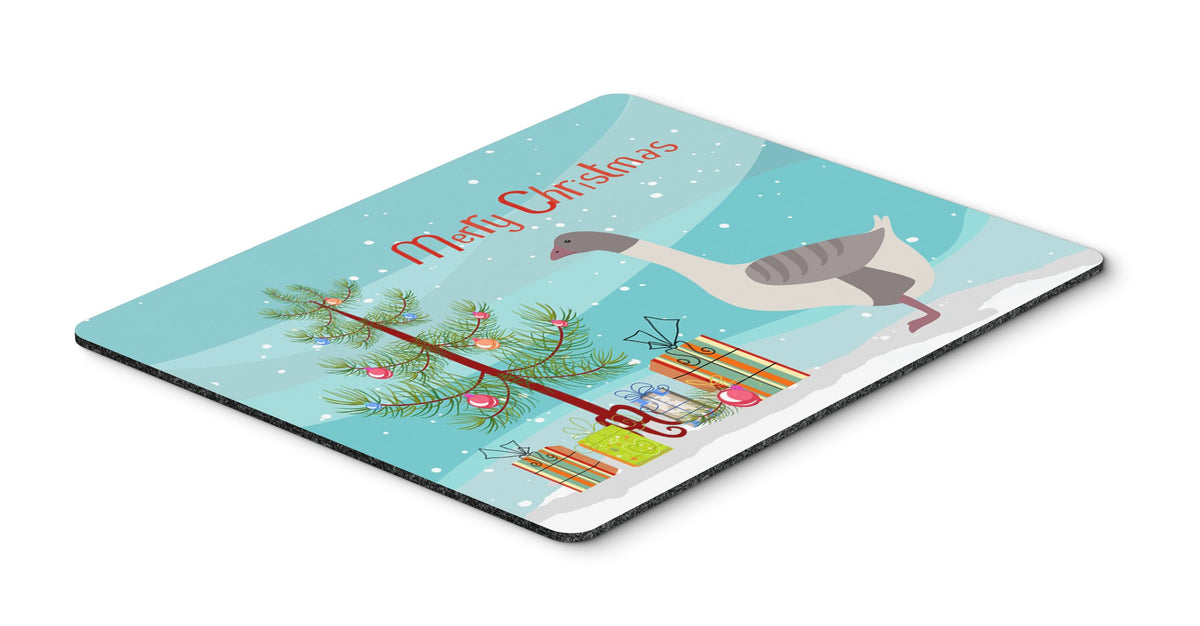 Caroline's Treasures BB9268MP Buff Grey Back Goose Christmas Mouse Pad, Hot Pad or Trivet, Teal for Home Office Gaming Working Computers Laptop Mouse