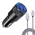 for Samsung Galaxy S26+ S26 S25 FE, Fast Car Charger Adapter with Type C 6ft Cable for Samsung Galaxy S25 Edge Ultra Plus S25+, S23 S22 S21 S20 S10e