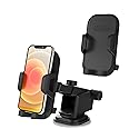 TALK WORKS Car Windshield & Dash Phone Holder Compatible w/iPhone 15/15 Pro/15 Pro Max, 14/14 Plus/14 Pro/14 Pro Max, 13/Mini/Pro/Max, Apple & Android