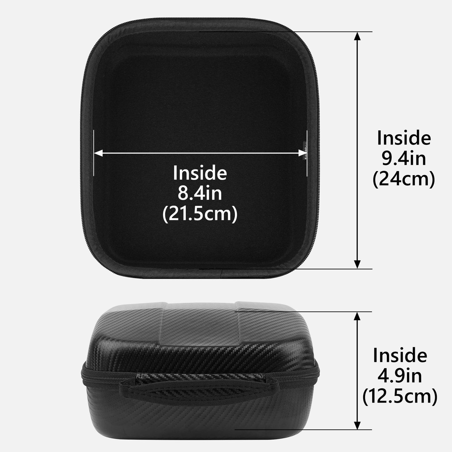 Geekria Shield Case for Large-Sized Over-Ear Headphones, Replacement Protective Hard Shell Travel Carrying Bag with Cable Storage, Compatible