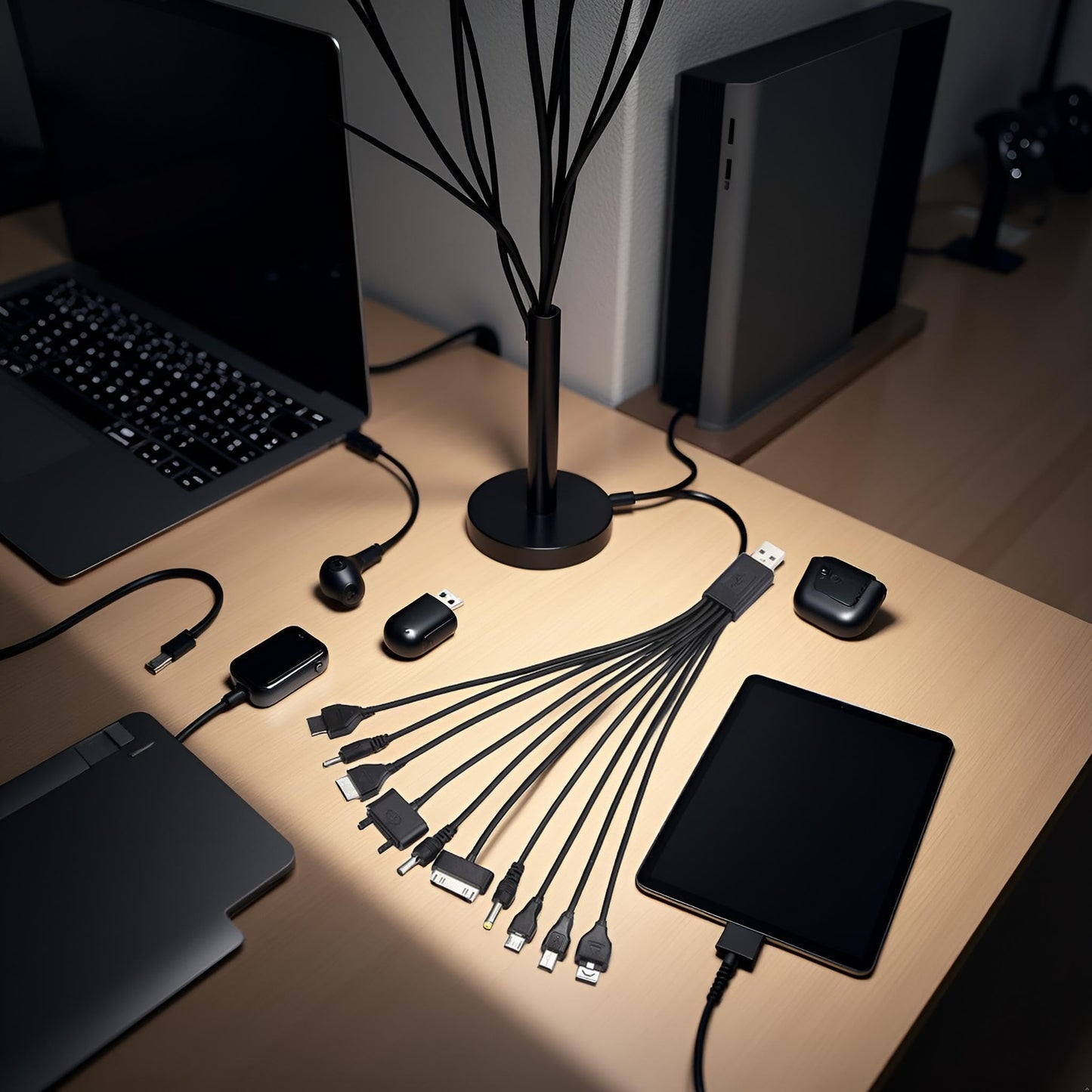 WaigN 10 in 1 USB Multi Charger Cables Universal Charger, for Mobile Phones Cord 20CM/7.87in, Universal Chargers for All Devices10 in 1 USB Cable