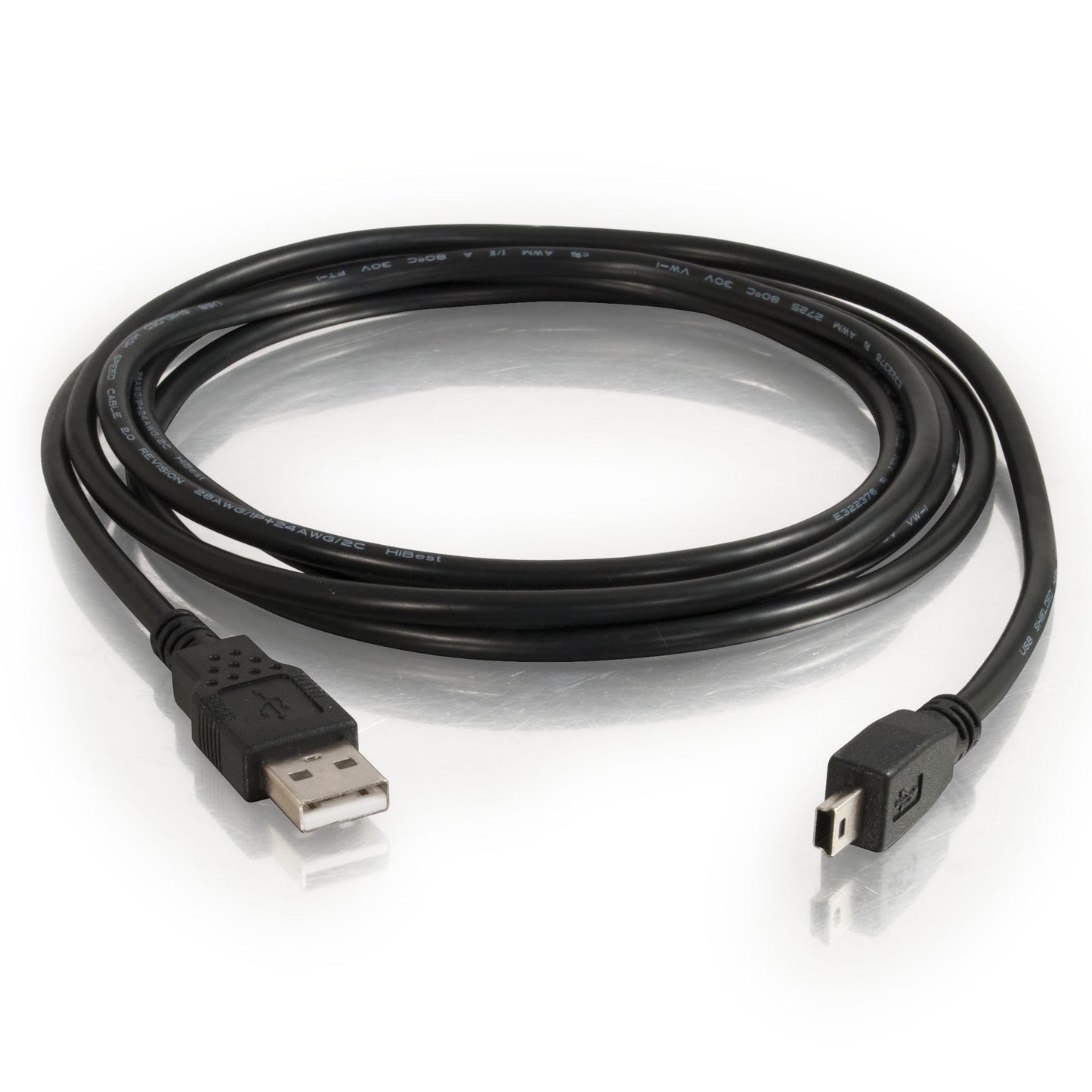 C2G 27005 USB 2.0 A to Mini-B USB Cable, 6.56 Feet (2 Meters), Black