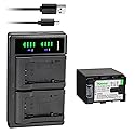 Kastar 1-Pack Battery + LTD2 Dual USB Charger Compatible with JVC BN-VG121EU BN-VG121U BN-VG121US BN-VG121USM BN-VG138AC BN-VG138E BN-VG138EU