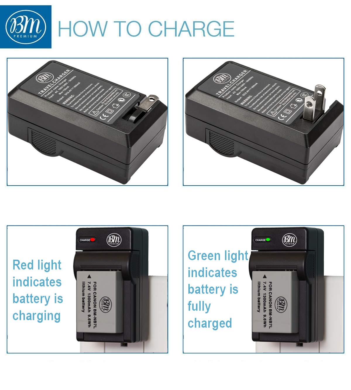 Big Mike's BM Premium NB-7L Battery & Charger Kit Compatible with Canon PowerShot G10, G11, G12, SX30 is Digital Camera