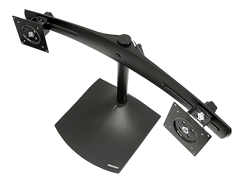Ergotron DS100 Dual-Monitor Desk Stand, Horizontal, Black