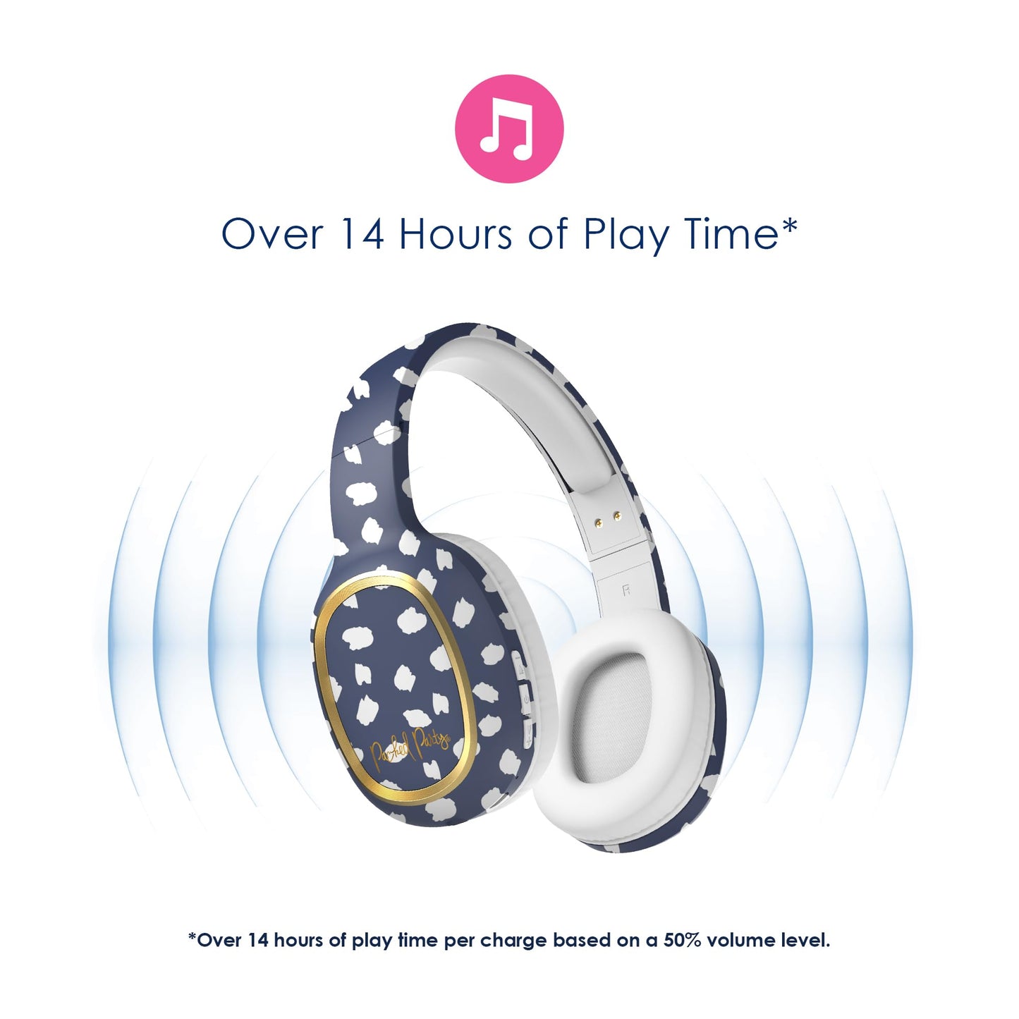 Packed Party Spot On Bluetooth Wireless Headphones by DP Audio