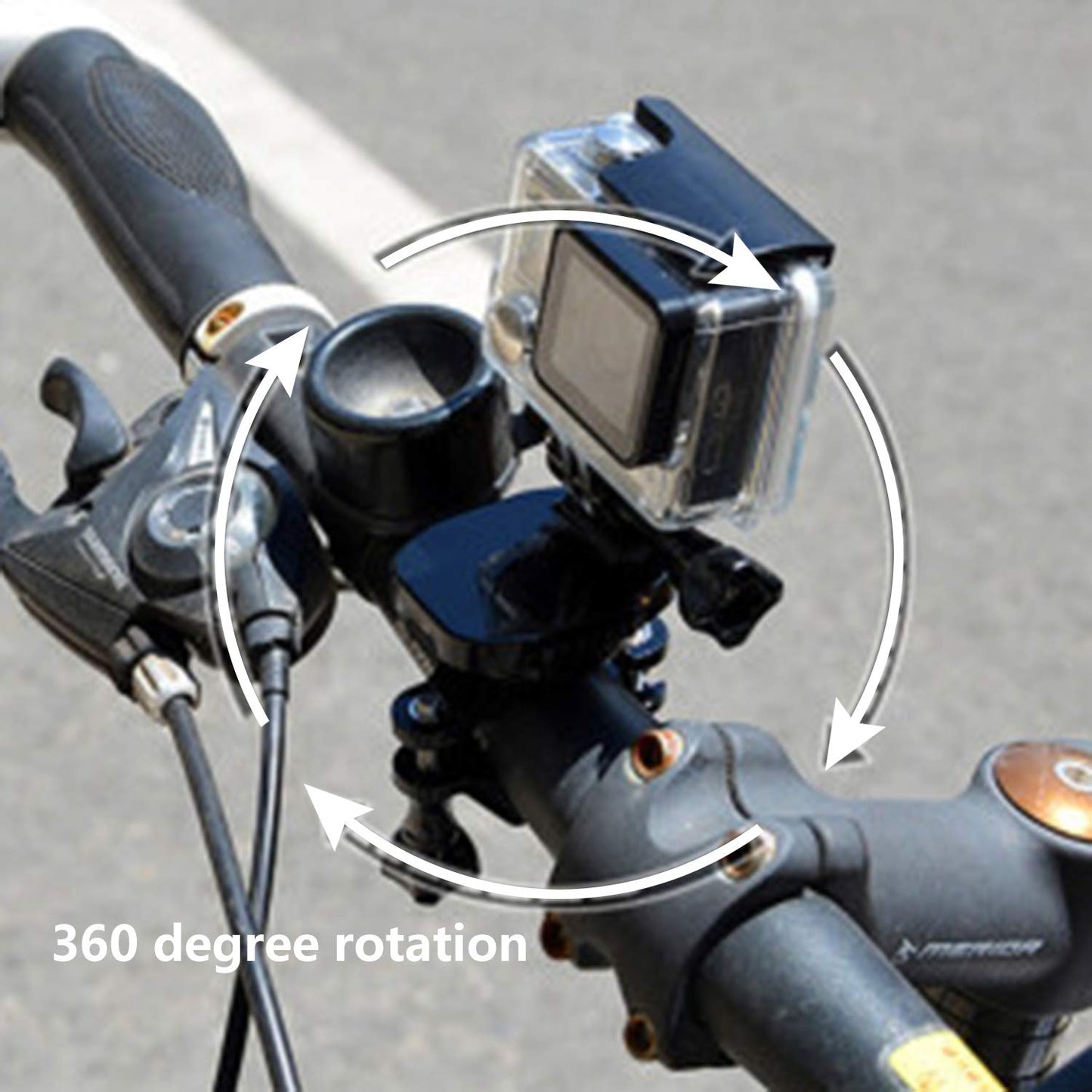NCElec Motorcycle Bike Handlebar Mount Compatible with GoPro Hero4,3+,3,2