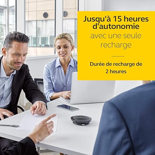 Jabra Speak 510 UC Wireless Bluetooth Speaker for Softphone and Mobile Phone - Easy Setup, Portable Speaker for Holding Meetings Anywhere