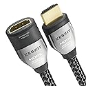 Zeskit Cinema Plus 4K 10ft Male to Female High Speed HDMI Extension Cable 22.28Gbps Compatible with 4K 60Hz Dolby Vision HDR ARC HDCP 2.2 Roku Fire TV