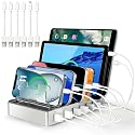 300W Fast Charging Station for Multiple Devices, 6 Port USB Charging Hub, Universal Desktop Charger Organizer Compatible with iPhone iPad Android