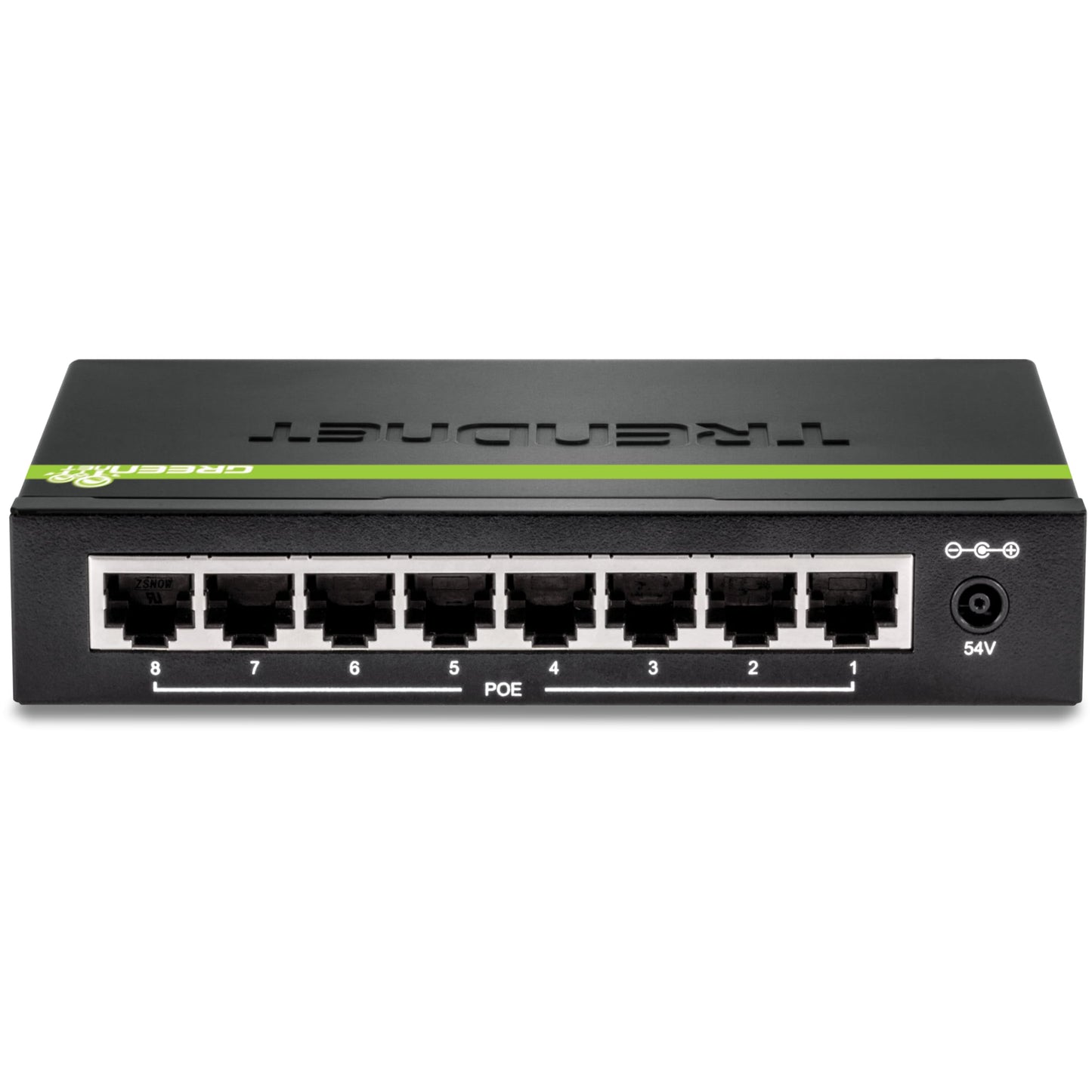 TRENDnet 8-Port GREENnet Gigabit PoE+ Switch, Supports + Devices, 61W Budget, 16Gbps Switching Capacity, Data & Power Via Ethernet to Access Points