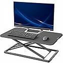 VIVO Economy Single Top Height Adjustable 29 inch Standing Desk Converter, Sit Stand Tabletop Monitor and Laptop Riser Platform Workstation