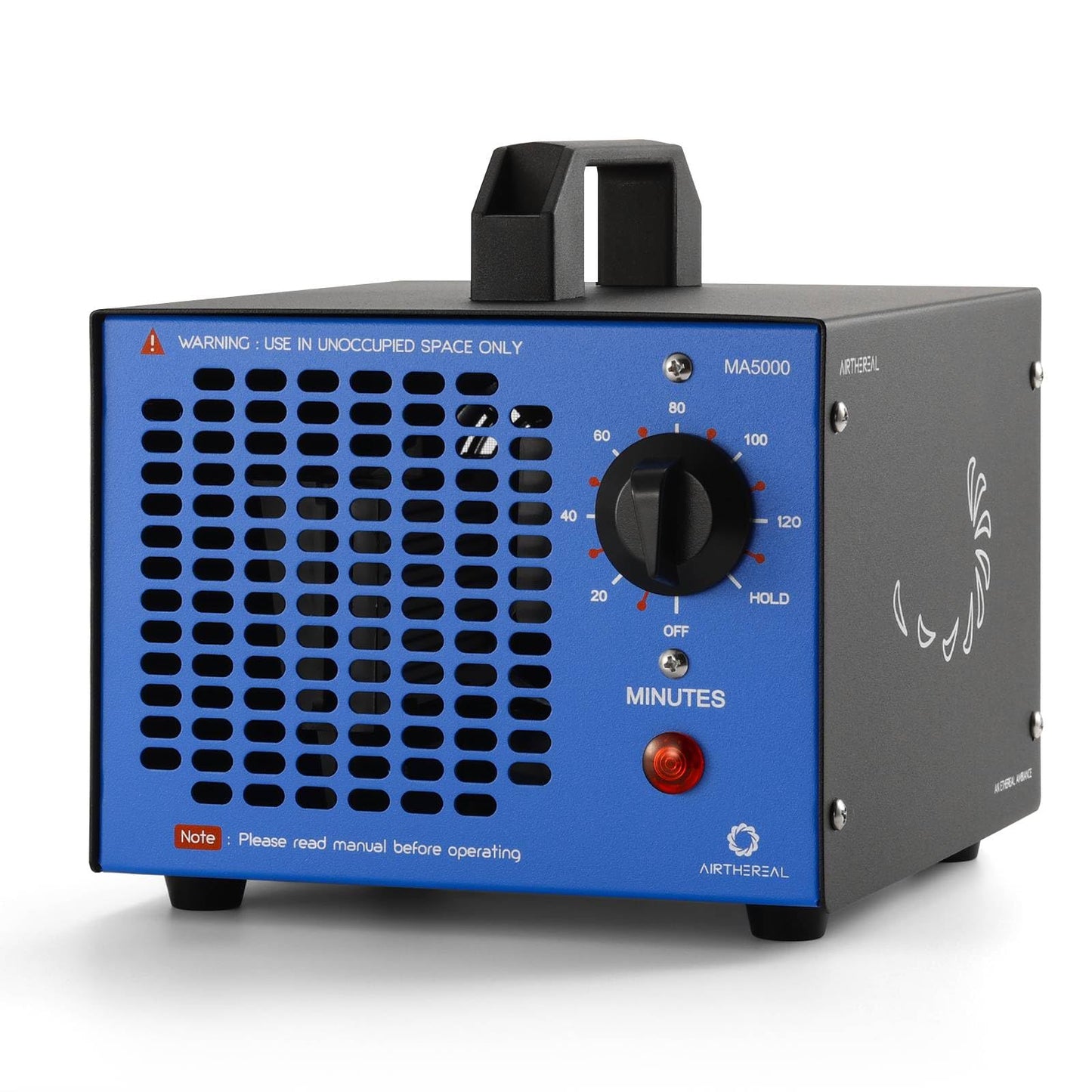 Airthereal MA5000 Ozone Generator, High Capacity, 2000 Sq Ft, Blue