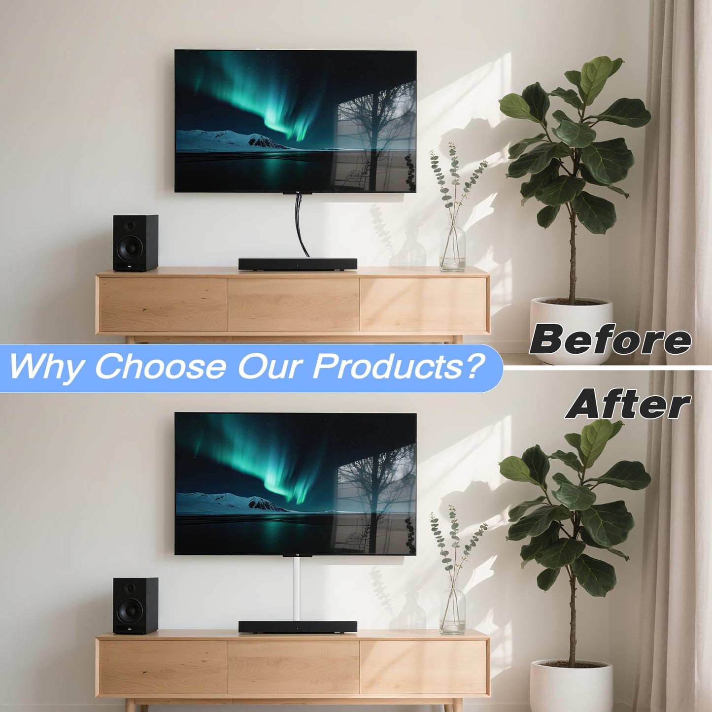 39" Silicone Cord Hider for 2-3 Cords,Flexible Side-Opening Self-Adhesive Cord Covers for Wires on Wall Mount TV,Easier Setup for Home Office Cable