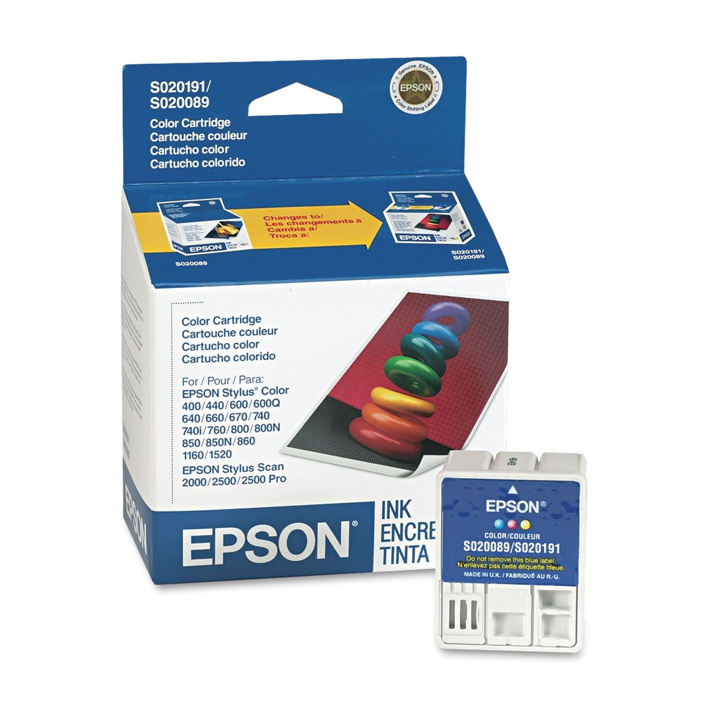 Epson Inkjet Cartridge Color S191089/S020191/S020089