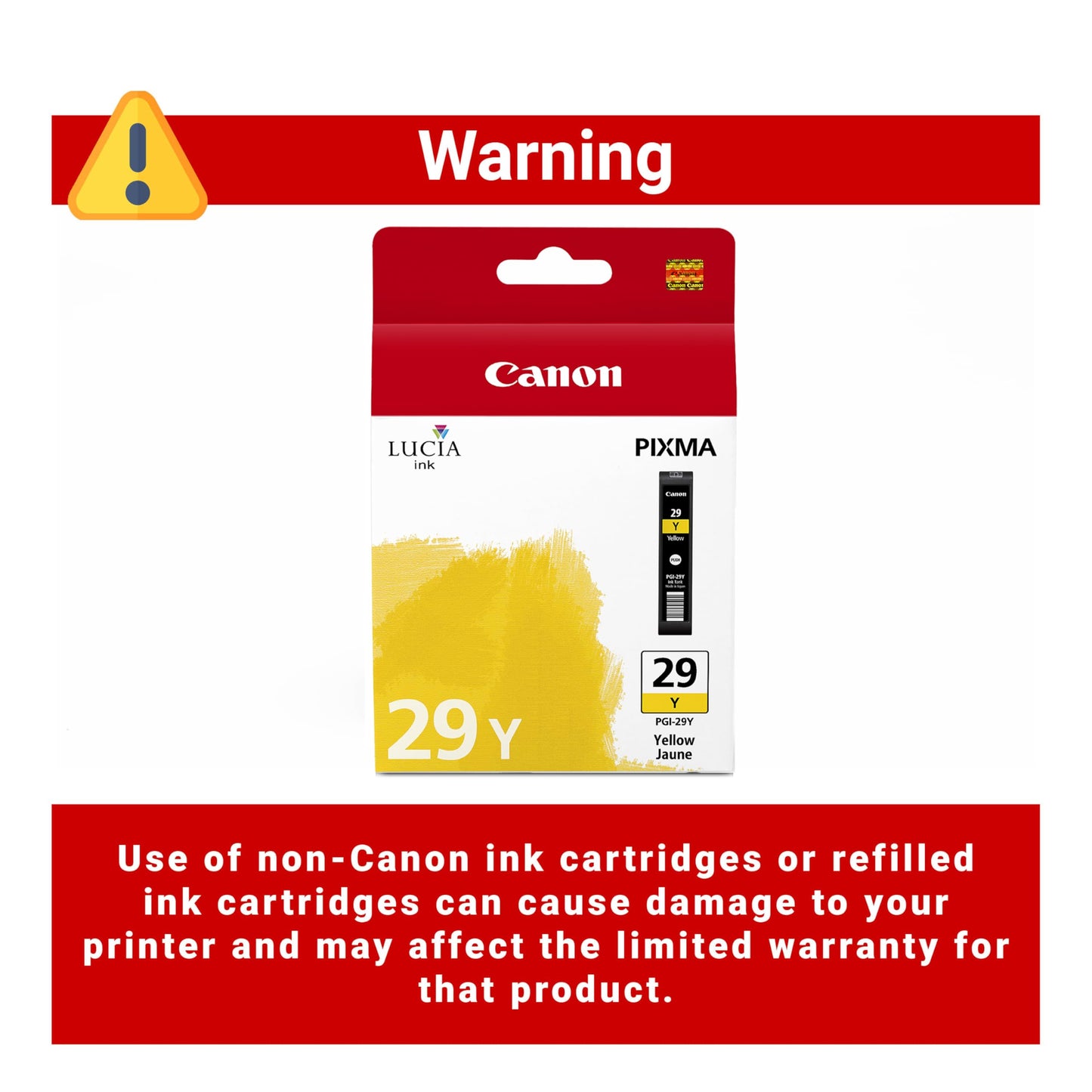Canon PGI-29 Genuine Yellow Ink Tank, Compatible with PIXMA PRO-1 Printers