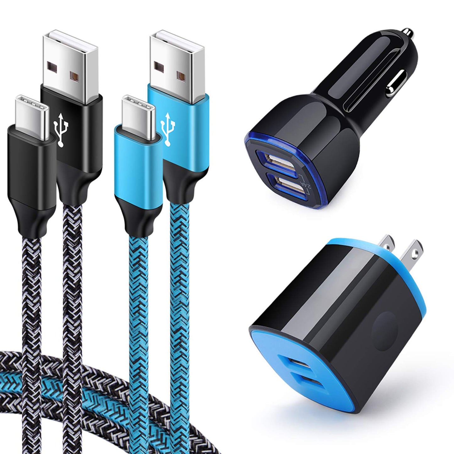 USB C Charger Set for Samsung Galaxy A17 A16 A15 A14 5G S26 Ultra S25 FE S24 A51 A11 A10e S23 S22 S21 A13 A20 A21 A50, USB Wall Charging Block Cube