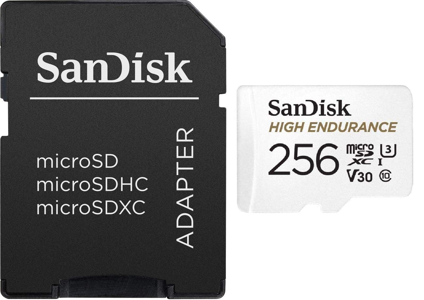 SanDisk 256GB High Endurance Video MicroSDXC Card for Dash Cams Works with Garmin Mini 2, 47, 57, 67W Series (SDSQQNR-256G-GN6IA) Bundle