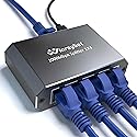WinRaybot Ethernet Splitter, ethernet hub 4 Port gigabit,Ethernet Splitter 1 to 4,Network hub,Internet Switch 4 Port,netgear Switch (4 Devices Working