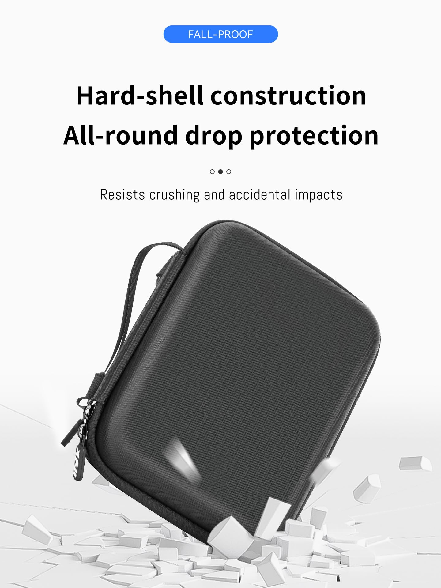 DFTIM Osmo Nano Case,Dual Layer Storage Protective Travel Bag for DJI Osmo Nano Camer Accessories Bullet Time Handle/Selfie Stick, Anti-water Splash