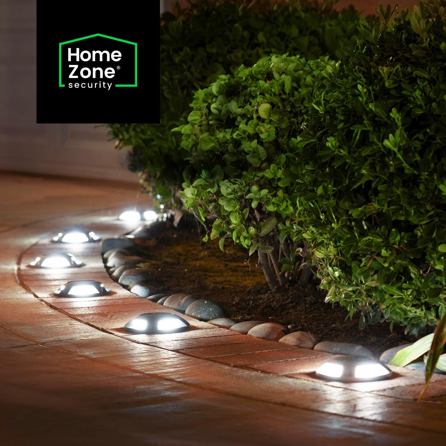 Home Zone 12 Packs Outdoor Solar Deck Light, Black, 120 Lumens Total, Waterproof, Dusk to Dawn, Aluminum Plastic Case for Decor Fence Step Pathway