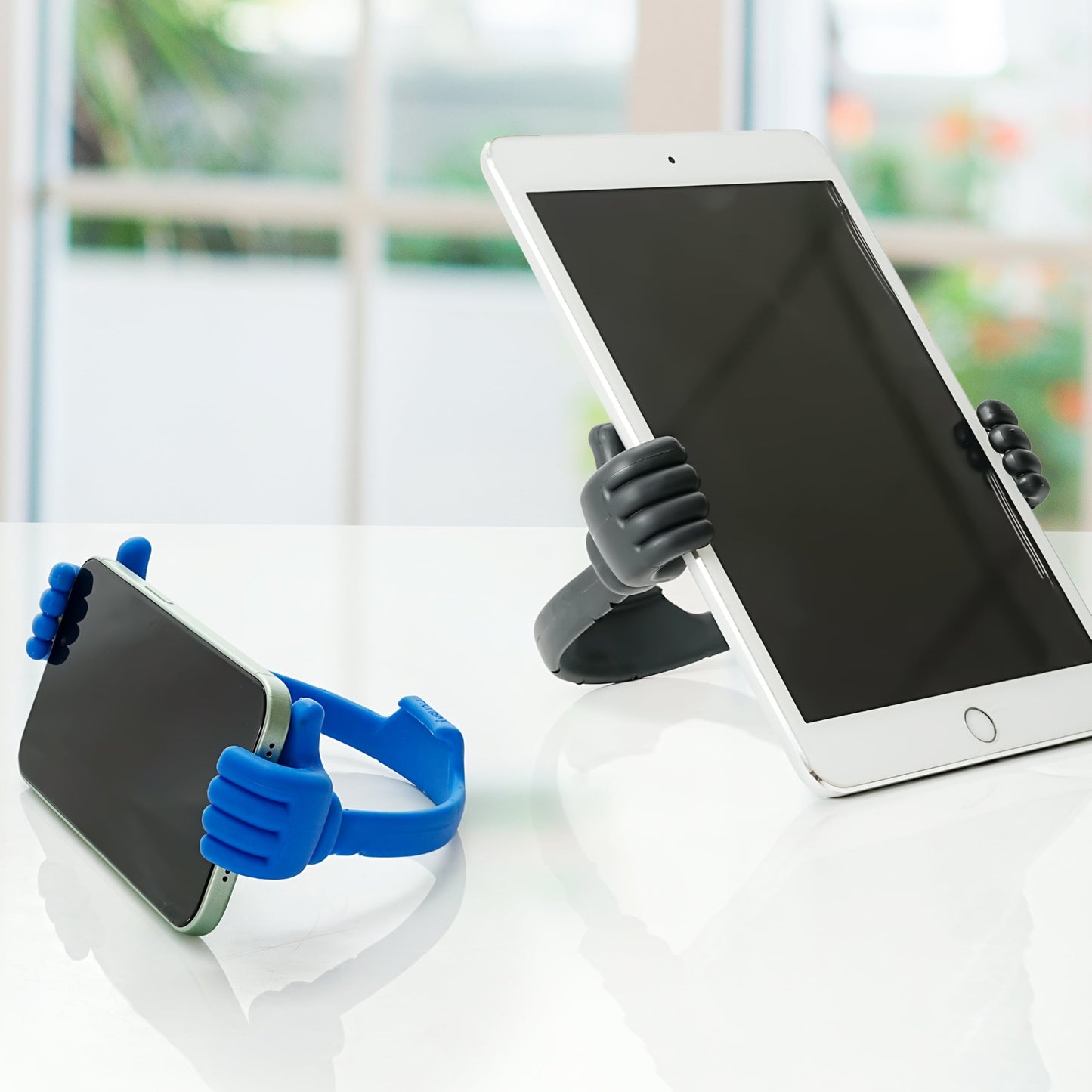 Honsky Thumbs-up Cell Phone Stand Holder,Tablet Stand Cradle for Desk Desktop Smartphone Cellphone Mobile Phone,Tablets - Universal, Adjustable
