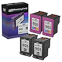 SPEEDYINKS Remanufactured Ink Cartridges Replacement for HP 901 Ink to use with HP OfficeJet 4500 J4680 J4580 J4680c J4550 J4540 G510a J4524 G510g