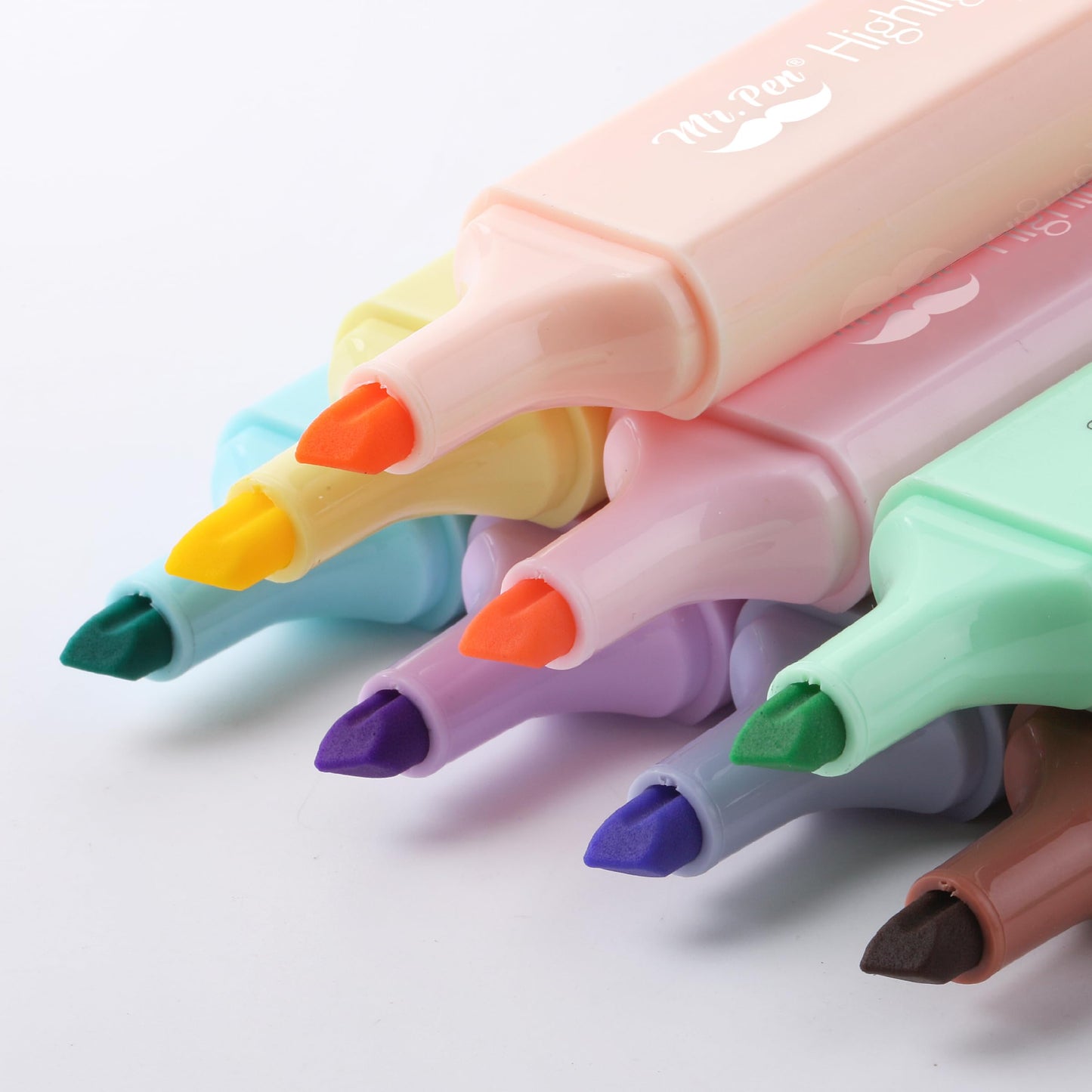 Mr. Pen- Pastel Highlighters, 8 Pack, Highlighters with Firm Chisel Tip