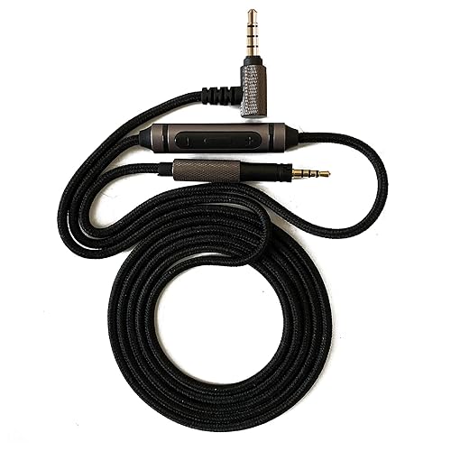 renensin Replacement Audio Cable line 1.5m for Sennheiser Momentum 2 1.0 2.0 3.0 HD 4.40 BT HD4.50 HD4.30i hd 400s 3.5 to 2.5mm Headphones Cable Wire…