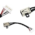 AC DC Power Jack Plug in Charging Port Socket Connector with Cable Harness for Dell Inspiron 15 7570 7573 7569 7579 i7570 7573 i7573 5568 P70F P70F001