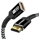 BlueRigger HDMI Extension Cable (10FT, 8K 60Hz, Braided HDMI Extender, 48Gbps Ultra High Speed, HDMI2.1) - Compatible with TV Stick, Xbox X, PS5