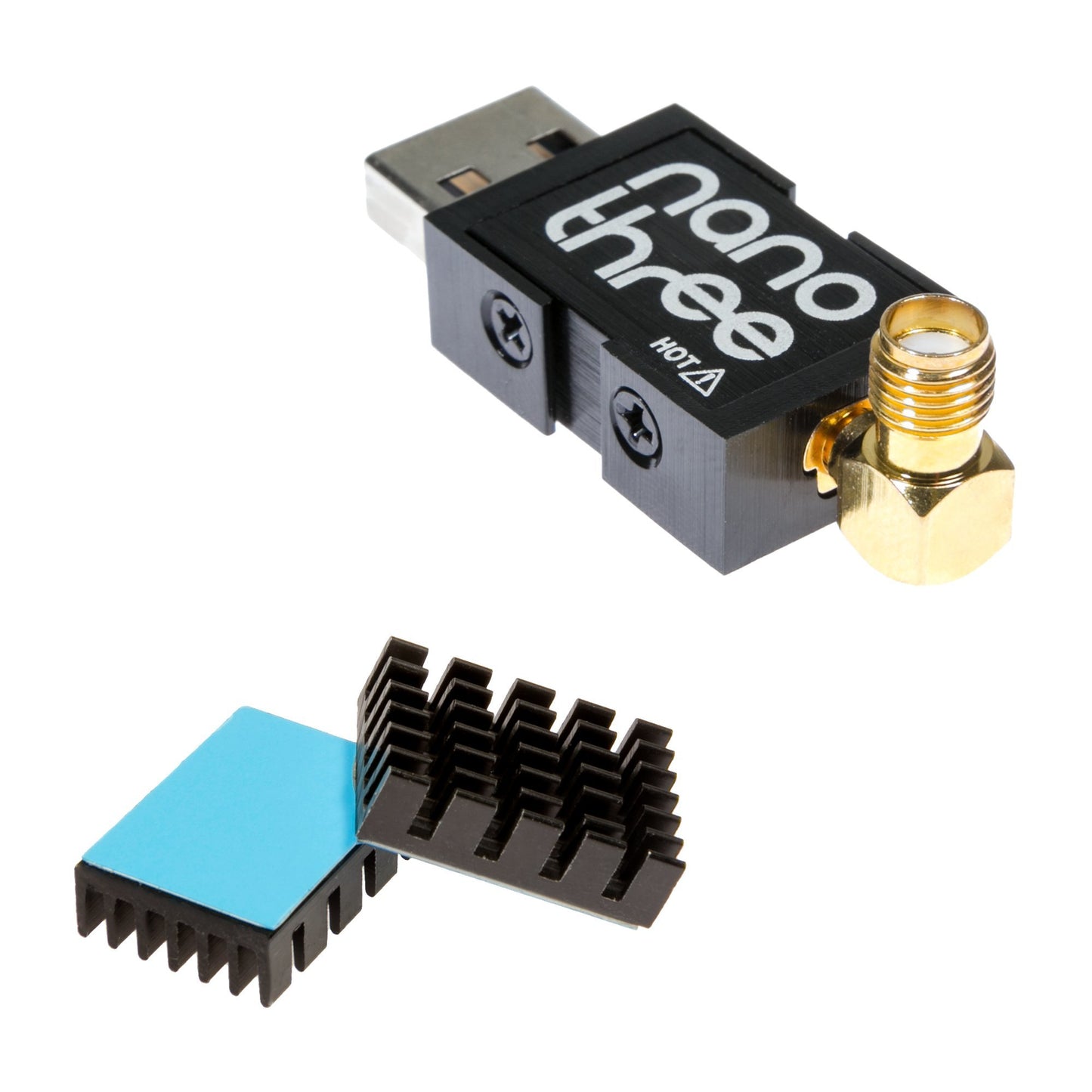 Nooelec Dual-Band NESDR Nano 3 Premium ADS-B (978MHz UAT & 1090MHz 1090ES) Bundle for Stratux™, Avare, Foreflight, FlightAware & Other Applications