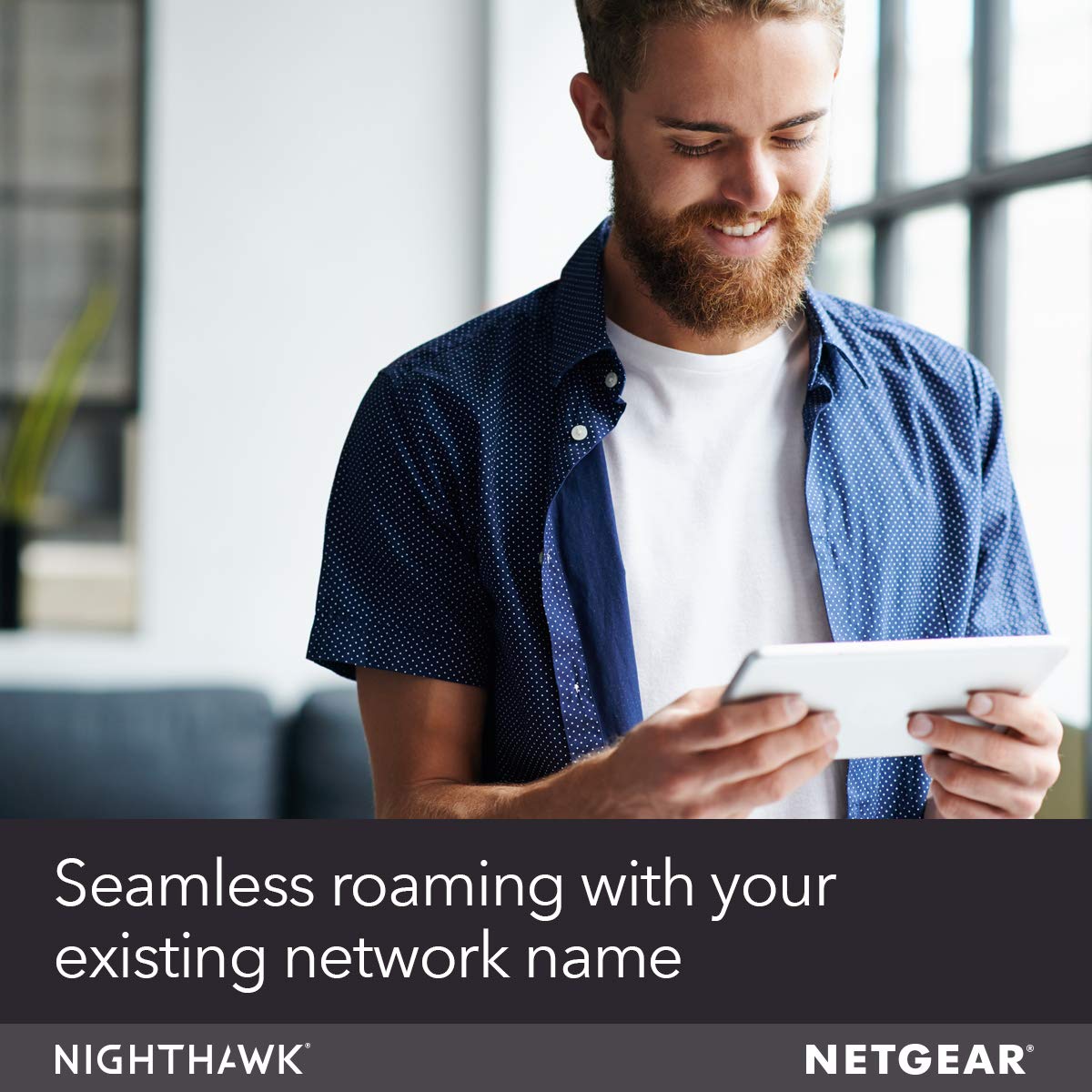 NETGEAR WiFi Mesh Range Extender EX8000 - Coverage up to 2500 sq.ft. and 50 Devices with AC3000 Tri-Band Wireless Signal Booster & Repeater (Up