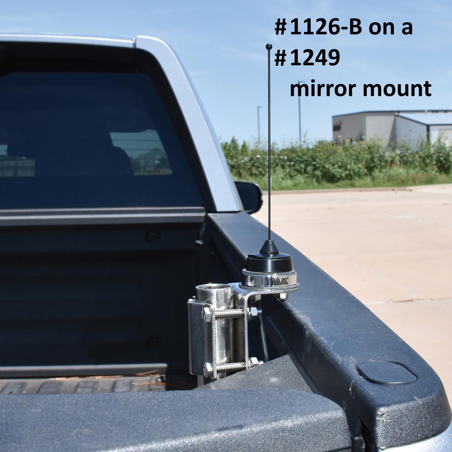Tram® 200-Watt Pretuned 410 MHz to 490 MHz Black-Nut-Type Quarter-Wave Antenna with NMO Mounting
