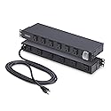 StarTech.com 12-Outlet Rackmount PDU, 1U Server Power Strip, Wide-Spaced Right-Angle Ports, Mounted Power Distribution Unit