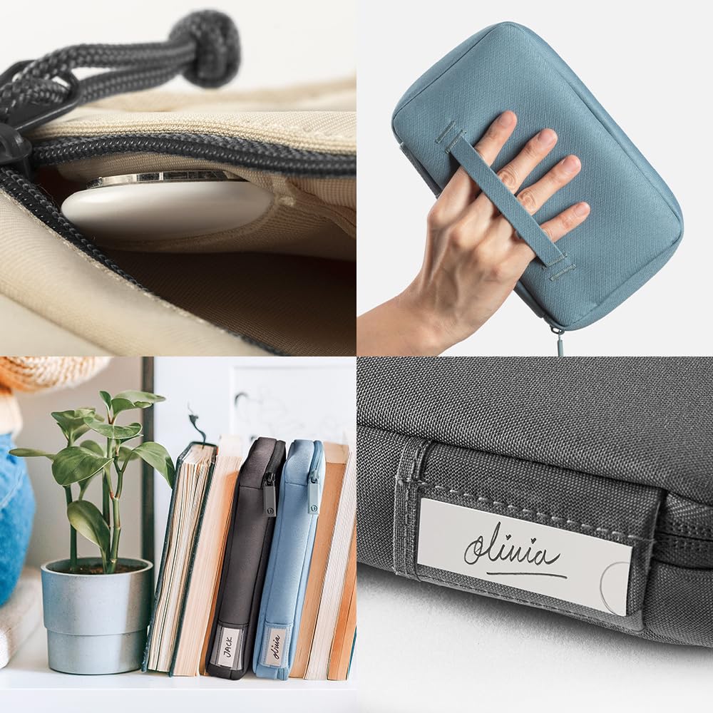 UT Wire Folio 1L Tech Gear Pouch for Personal or Individual Family, Travel, Work Cable Organizer, Electronic Tech Accessories with Label