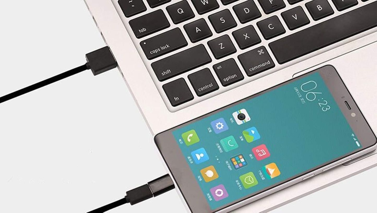 KLJ USB-C Adapters, Type C to Micro USB 3.0 Pack of 5, Black