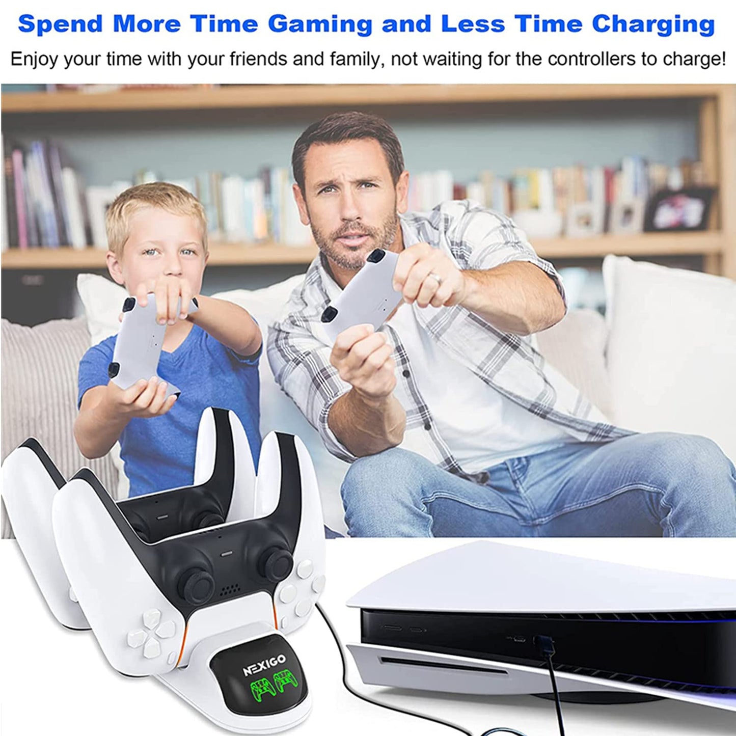 NexiGo PS5 Controller Charger,