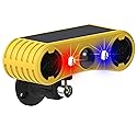 Solar Outdoor Motion Sensor Alarm - Motion Sensor Dog Barking with 130dB Noise Maker Strobe Light Dog Barking Alarm for Homes - Holiday Homes - Farms