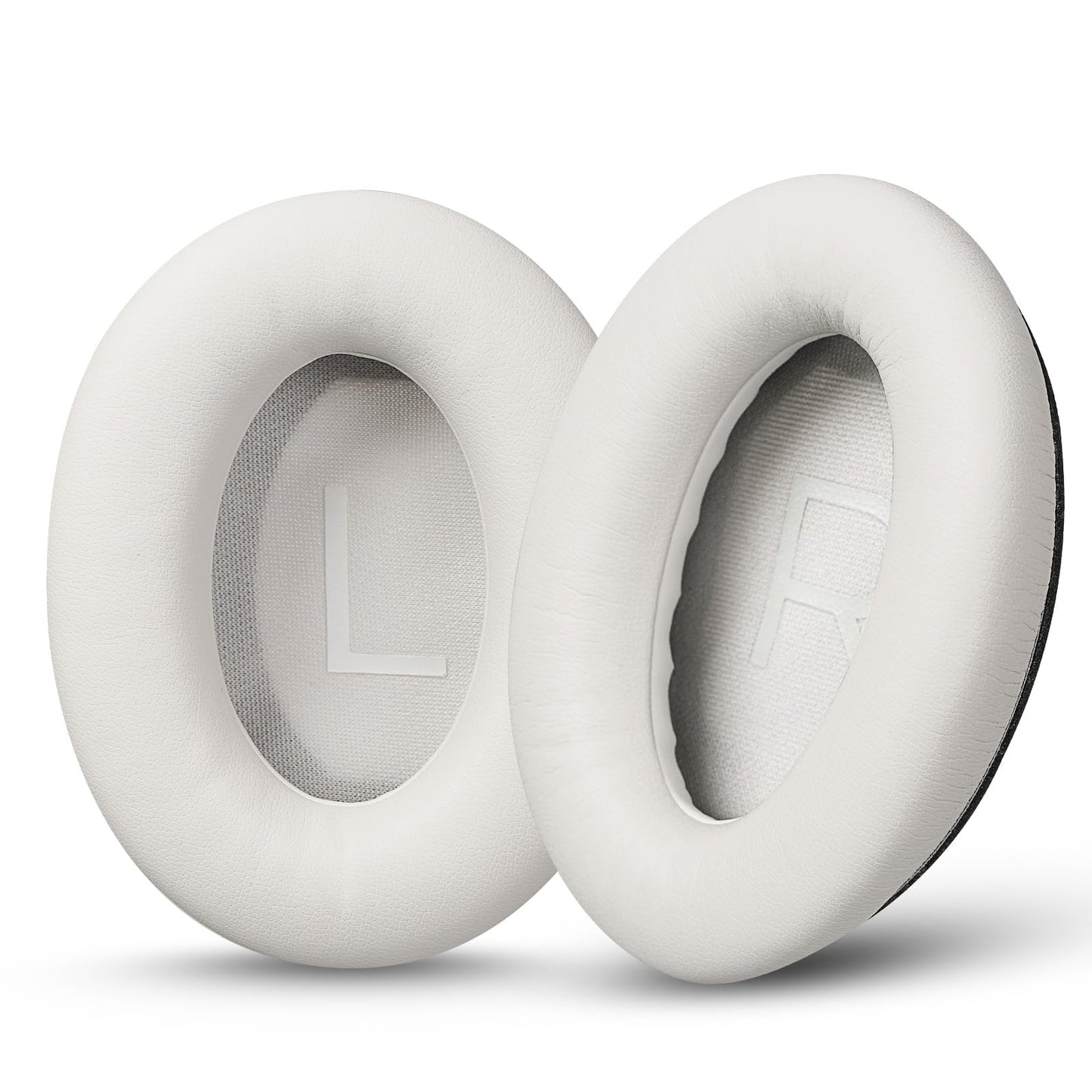 Damex Replacement Earpads for Bose QuietComfort 45/45 SE/Noise Cancelling Headphones, Updated Thickened Memory Foam, Protein Leather (White)