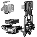 NEEWER Foldable Lightweight V Mount Battery Plate with Arca Type QR Plate Detachable Baseplate Compatible with SmallRig Camera Cage Video Rig DJI RS4
